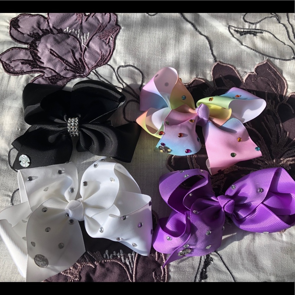 4 pack of mini JoJo Siwa bows